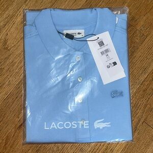 NWT Lacoste Womens slim fit BABY BLUE